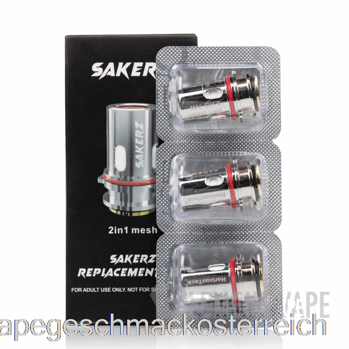 Horizon Sakerz Ersatzspulen 0,17 Ohm 2-in-1-Mesh-Spulen Vape-Geschmack